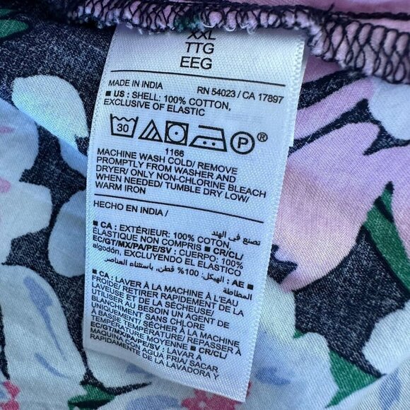 Old Navy Blouse Size 2XL Waist Defined V-Neck Floral Puff Sleeve Boho - Picture 8 of 9